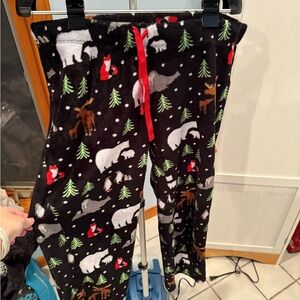 Secret Treasures Black Pajama Pants with Holiday Motif